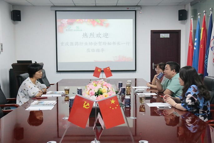 熱烈歡迎賀玲秘書長代表重慶市醫藥行業協會來我司走訪慰問